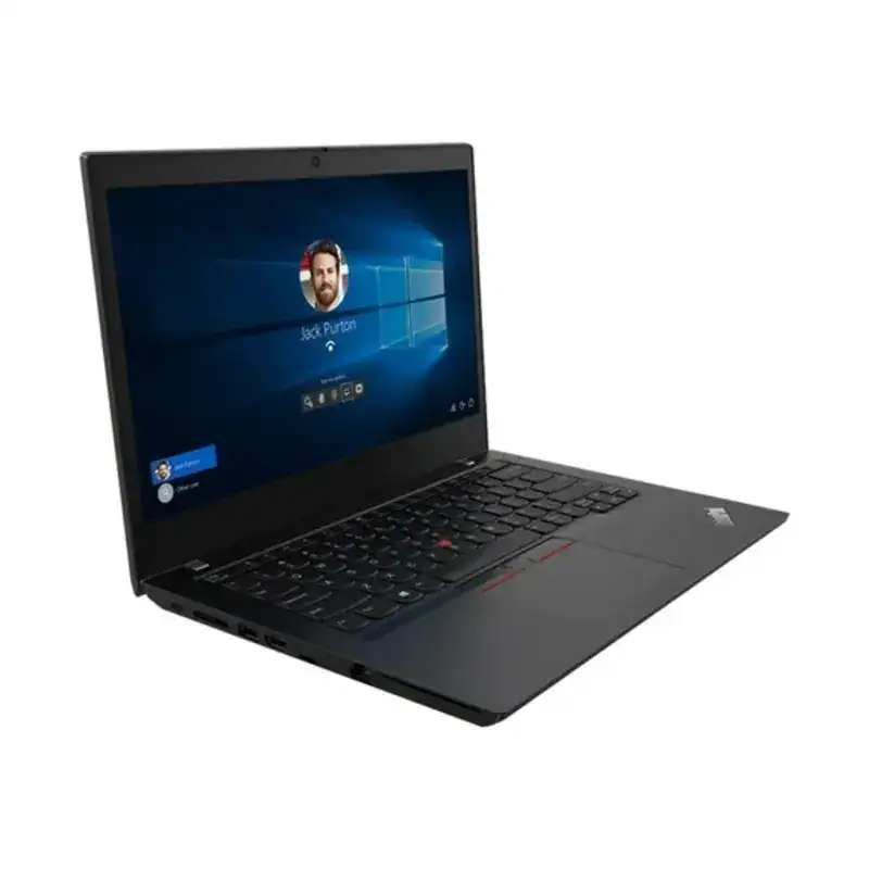 Ordinateur portable Lenovo ThinkPad avec écran affichant Windows 10, clavier noir, précisé pour la réparation et la maintenance informatique, idéal pour entreprises et professionnels.