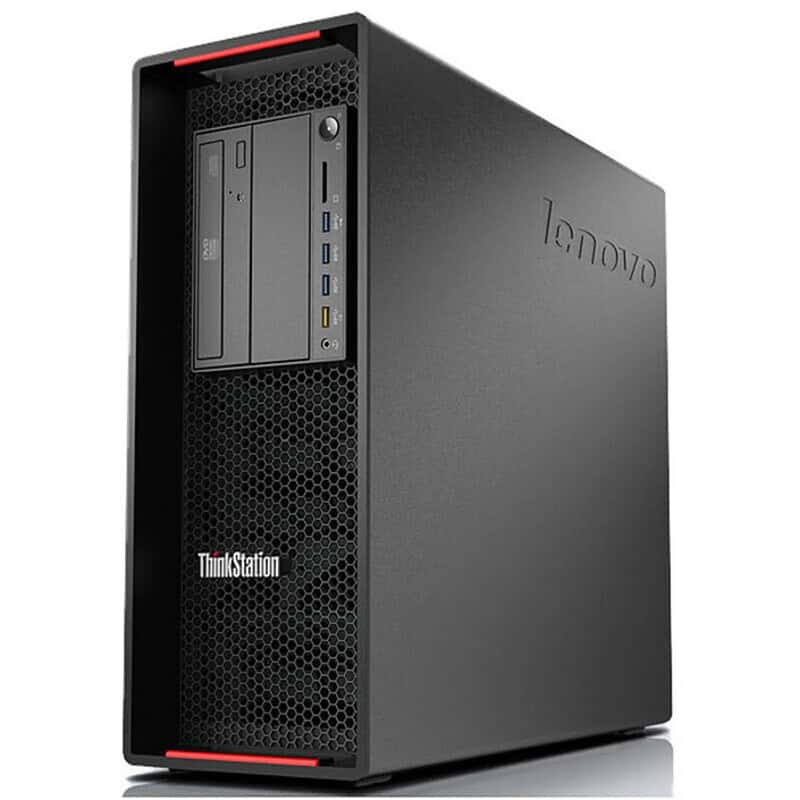Panneau avant avec lecteur de disques, ports USB et ventilation efficace.