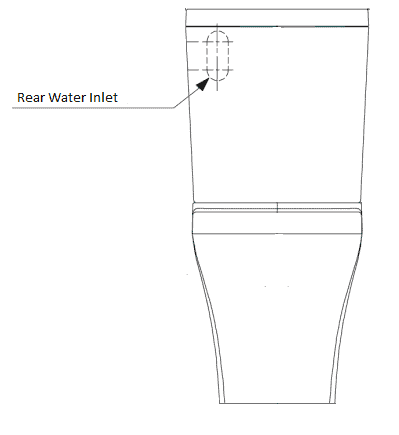 american standard cygnet cc btw back inlet toilet suite tech drawing