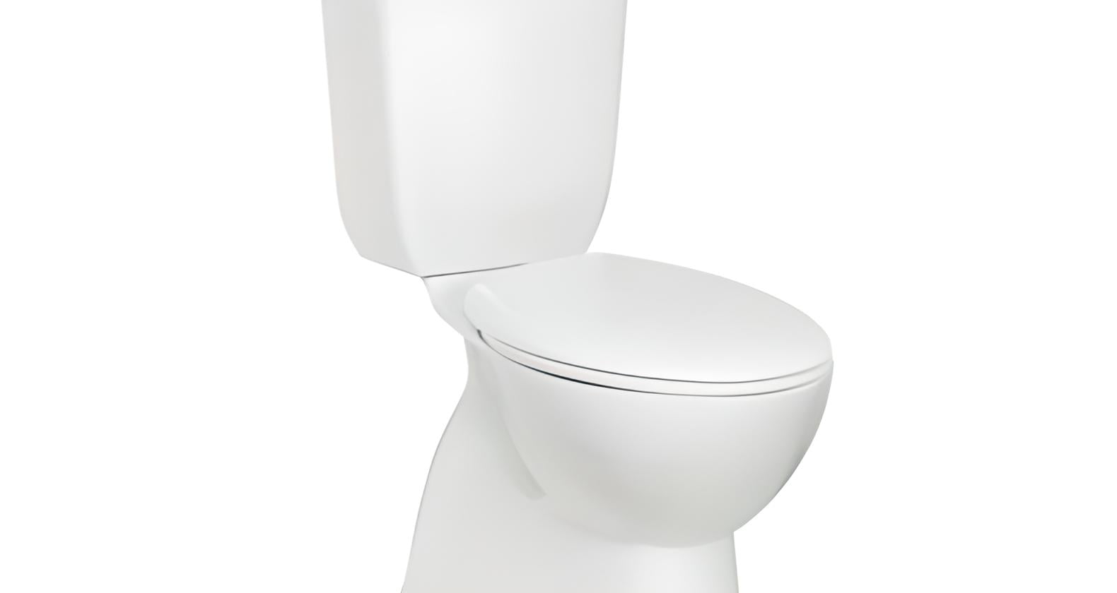 white toilet against a white background
