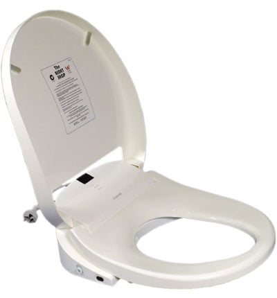 toilet seat on white background