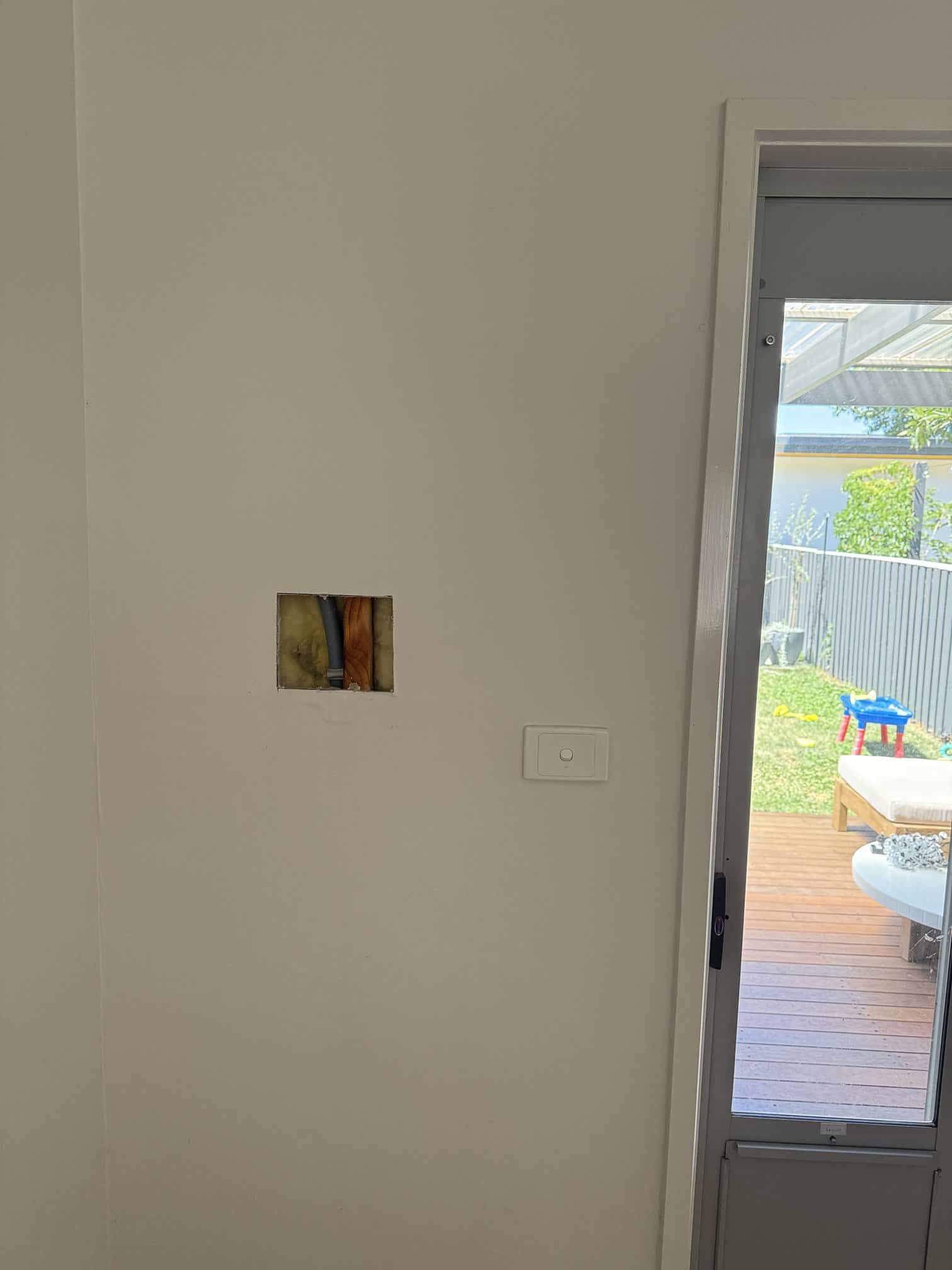 Damaged PEX pipe repaired with new Auspex fittings in Canberra.