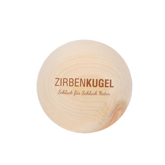original zirbenkugel schluck fuer schluck natur einzeln