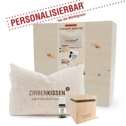 ZirbenFamilie Gute Nacht Set Premium inkl Verpackung personalisiert