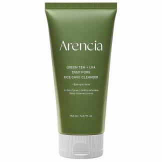 ARENCIA Green Tea + LHA Deep Pore Rice Cake Cleanser 150g