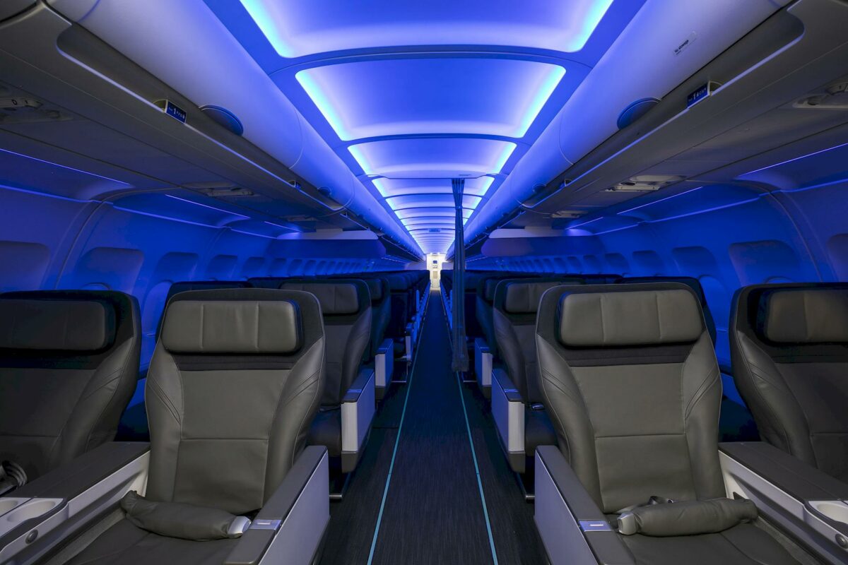 Alaska Airlines Aisle