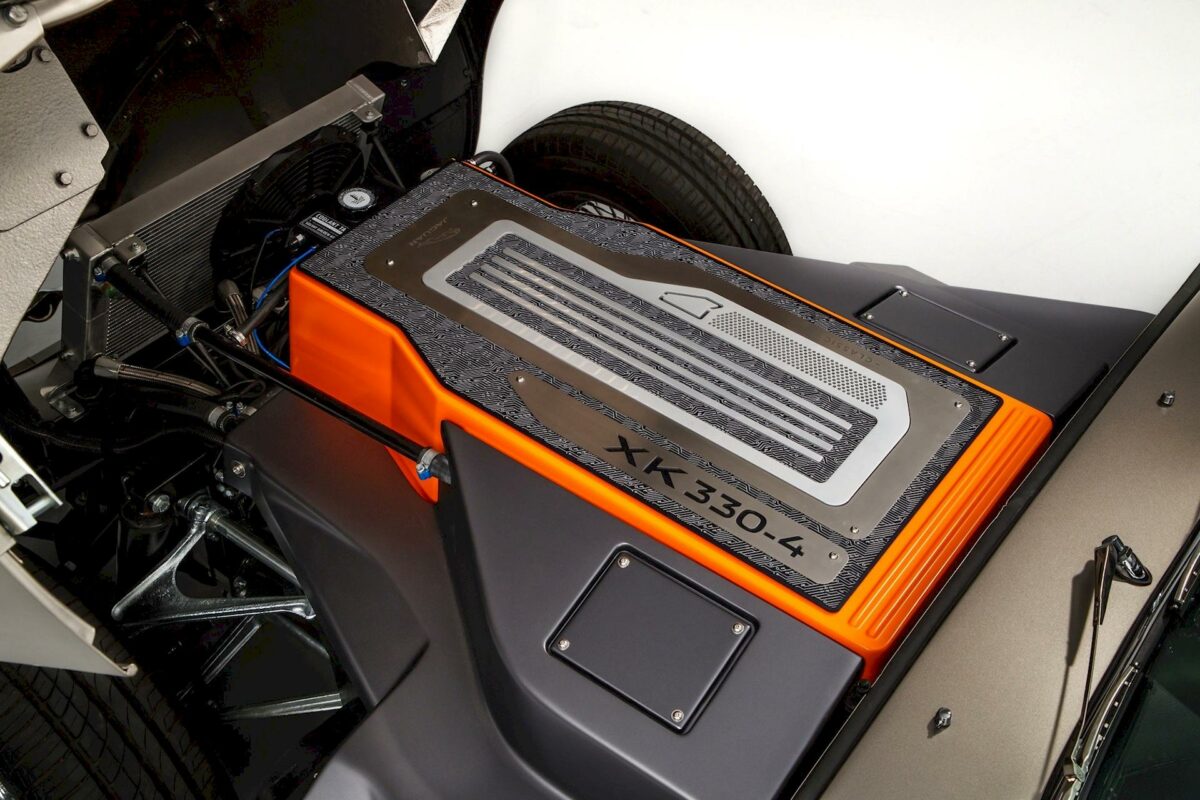 Jaguar E-Type elettrica batteria