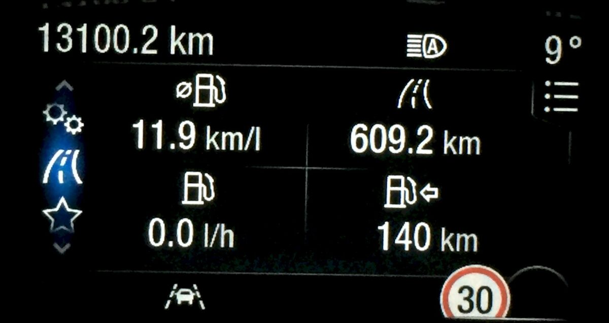 consumi Fiesta ST con guida normale