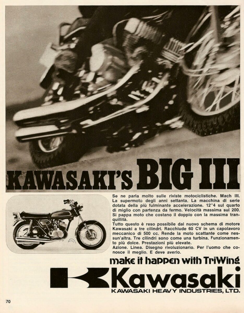 motorbike ads 1971