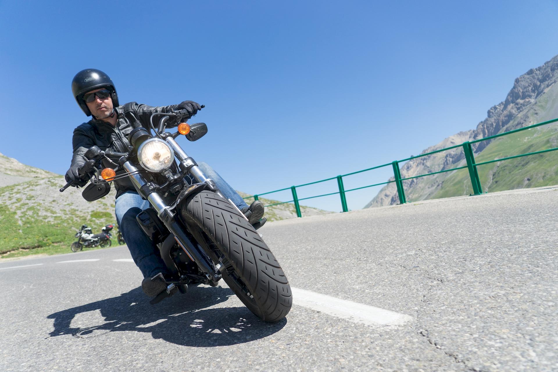 Metzeler Cruisetec test Punta Bagna Harley-Davidson