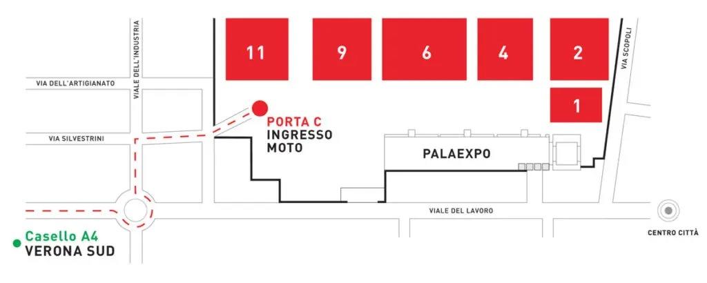 Parcheggio moto Motor Bike Expo