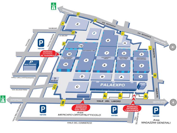 Mappa Veronafiere Motor Bike Expo