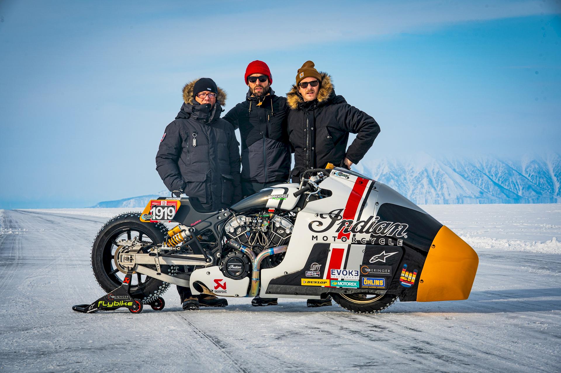 Indian Scout Bobber Appaloosa v2.0 Baikal Mile Ice Speed Festival 2020