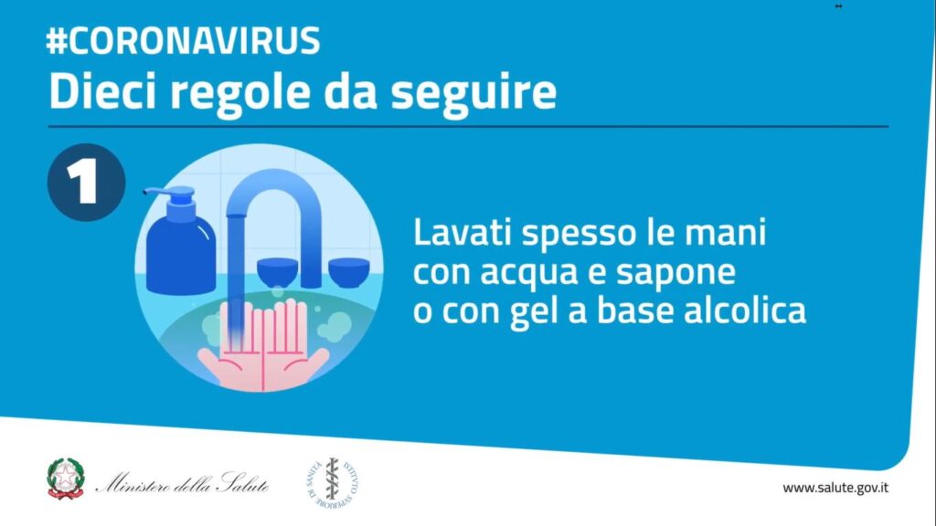 coronavirus 10 regole da seguire
