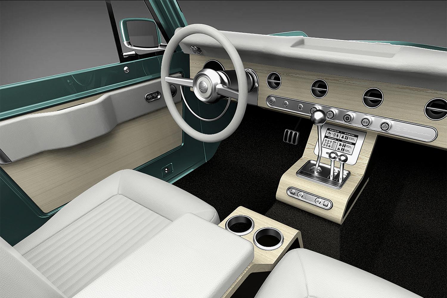 ford bronco elettrica interni