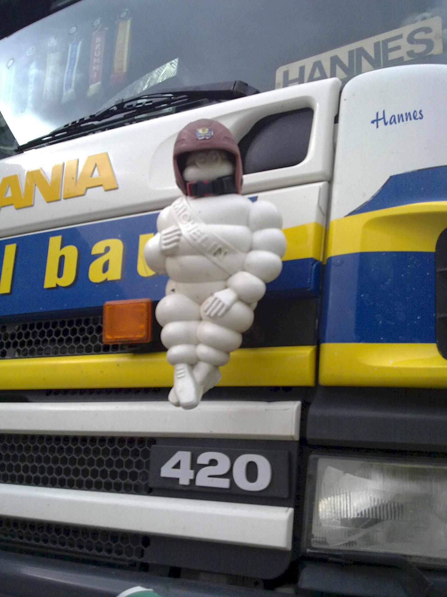 Bibendum TIR Mirror mascots