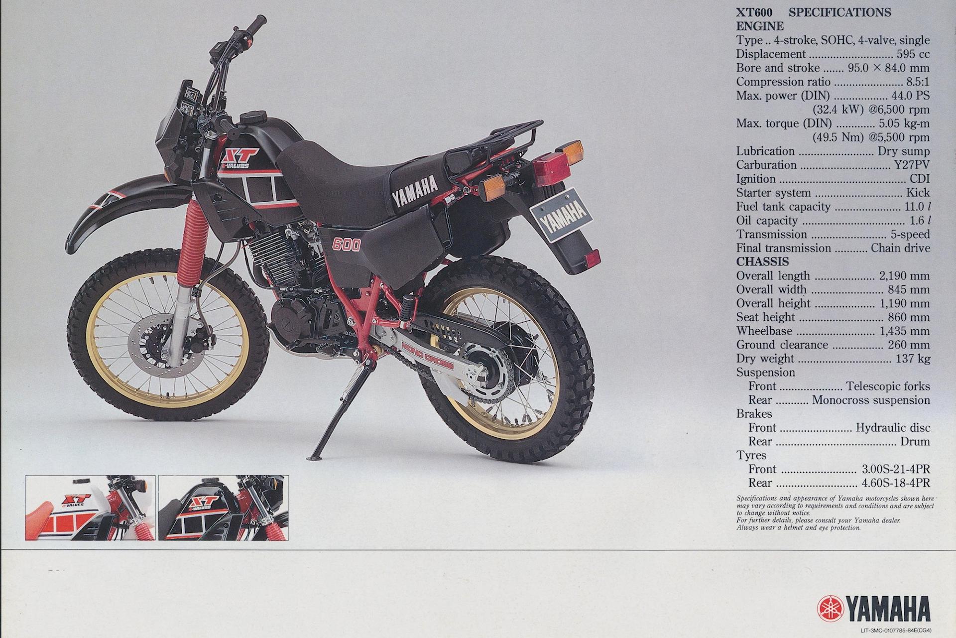 Yamaha XT600 43F 1984
