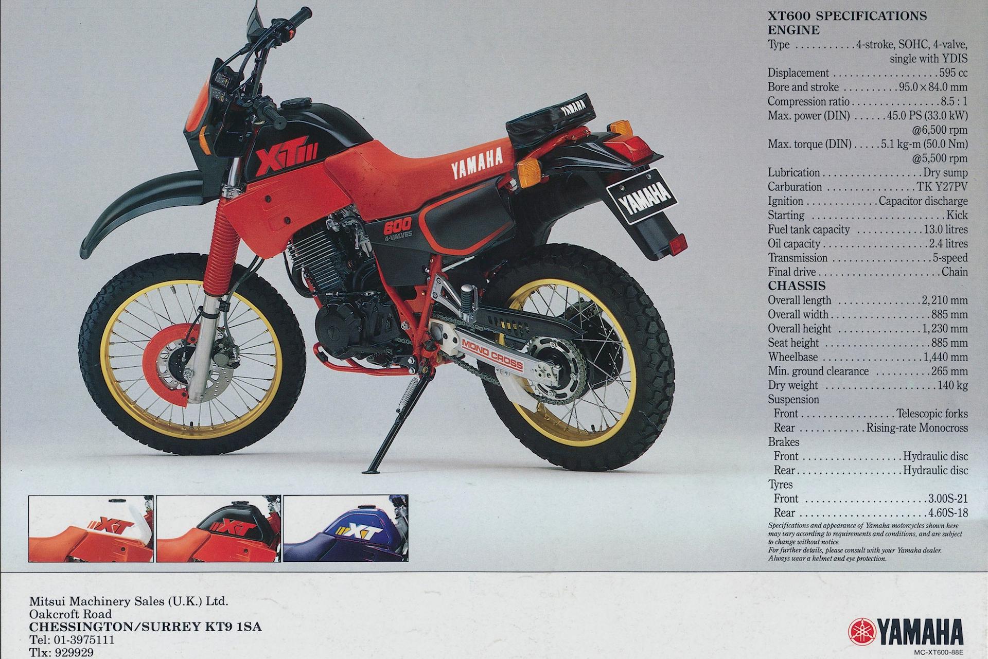 Yamaha XT600 2KF 1988
