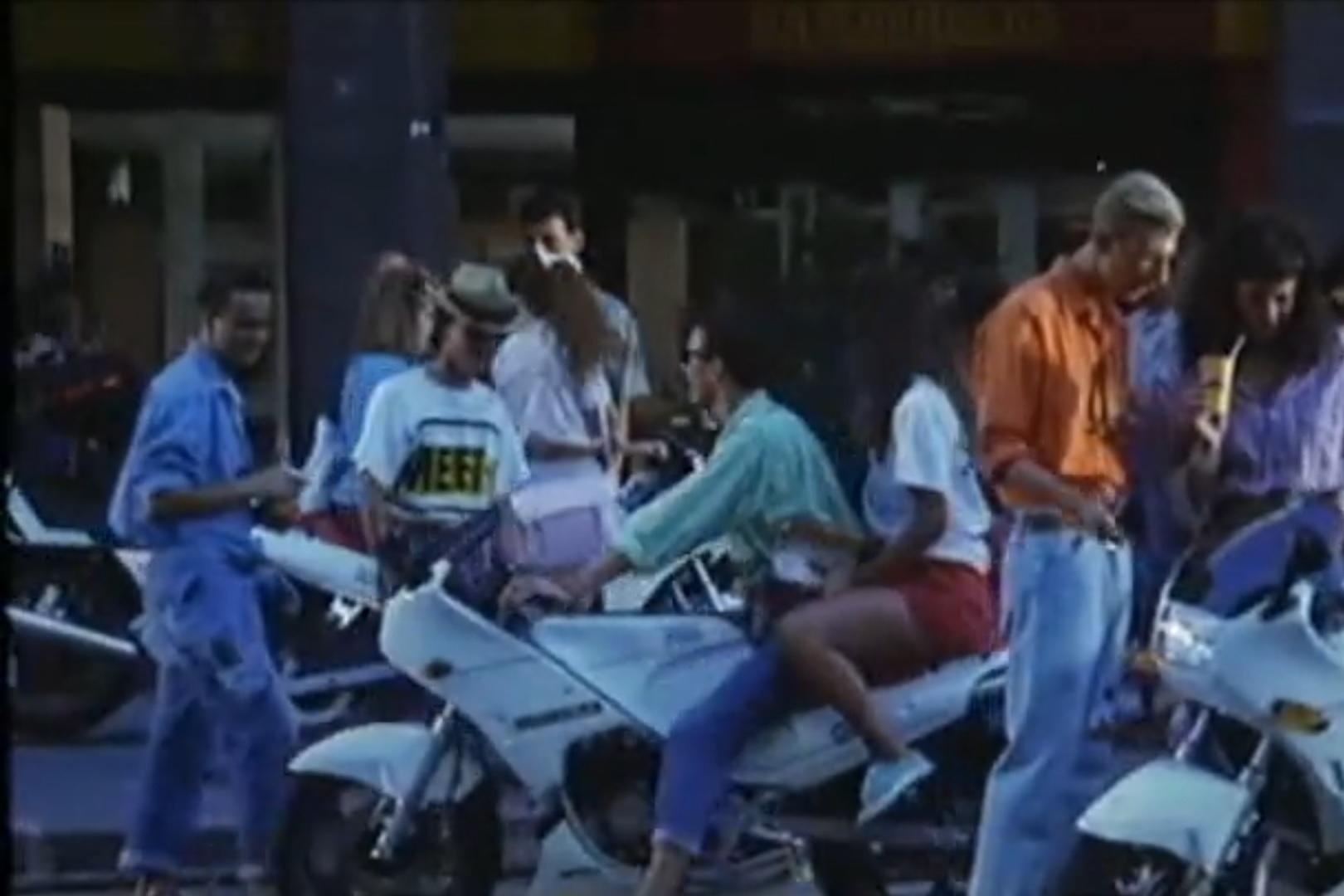 Gilera KZ 125 film Italian Fast Food paninari