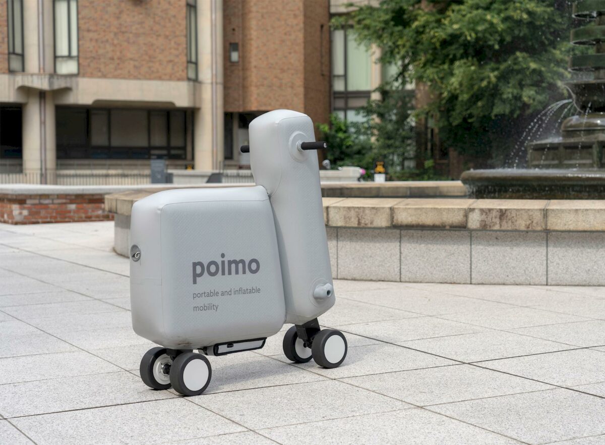 poimo scooter elettrico gonifabile