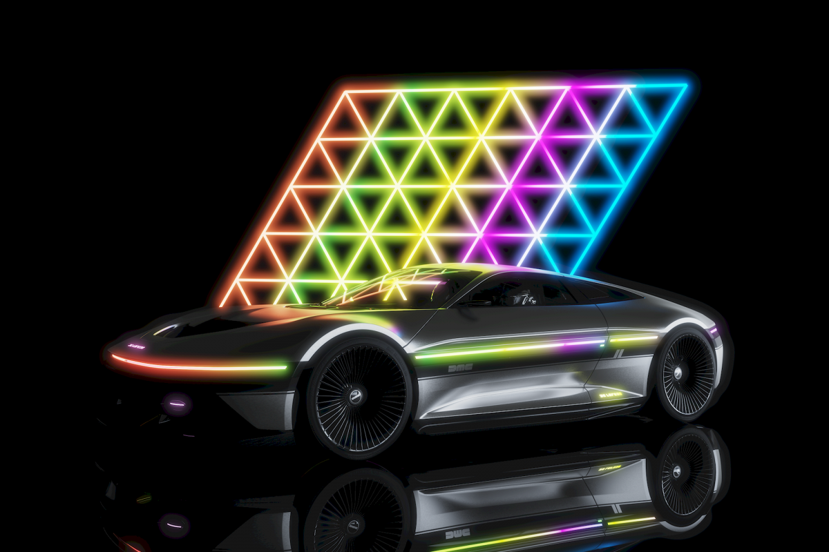 DMC DeLorean Rendering