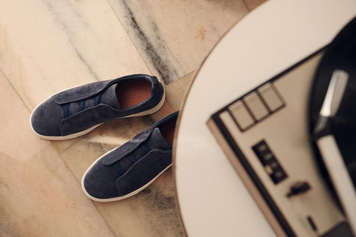 Zegna sneaker Triple Stitch primavera estate 2022