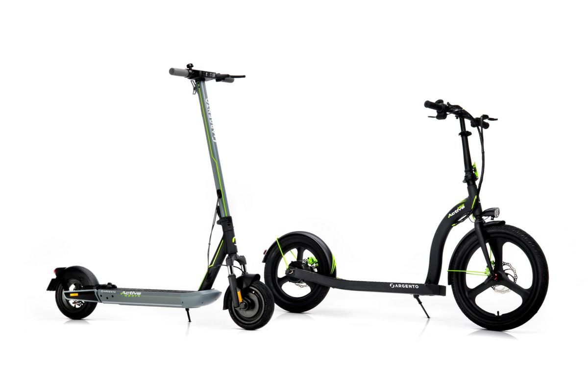 Monopattini elettrici Argento Active Bike e Sport