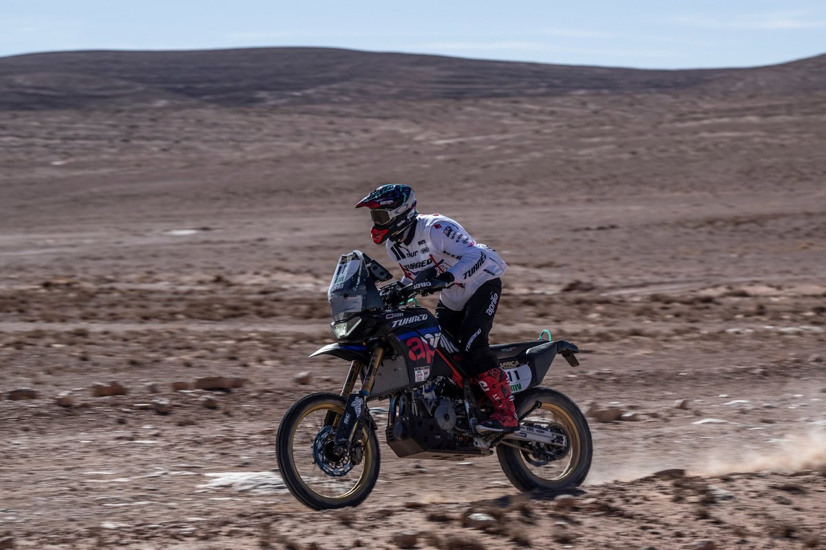 Cerutti su Aprilia Tuareg