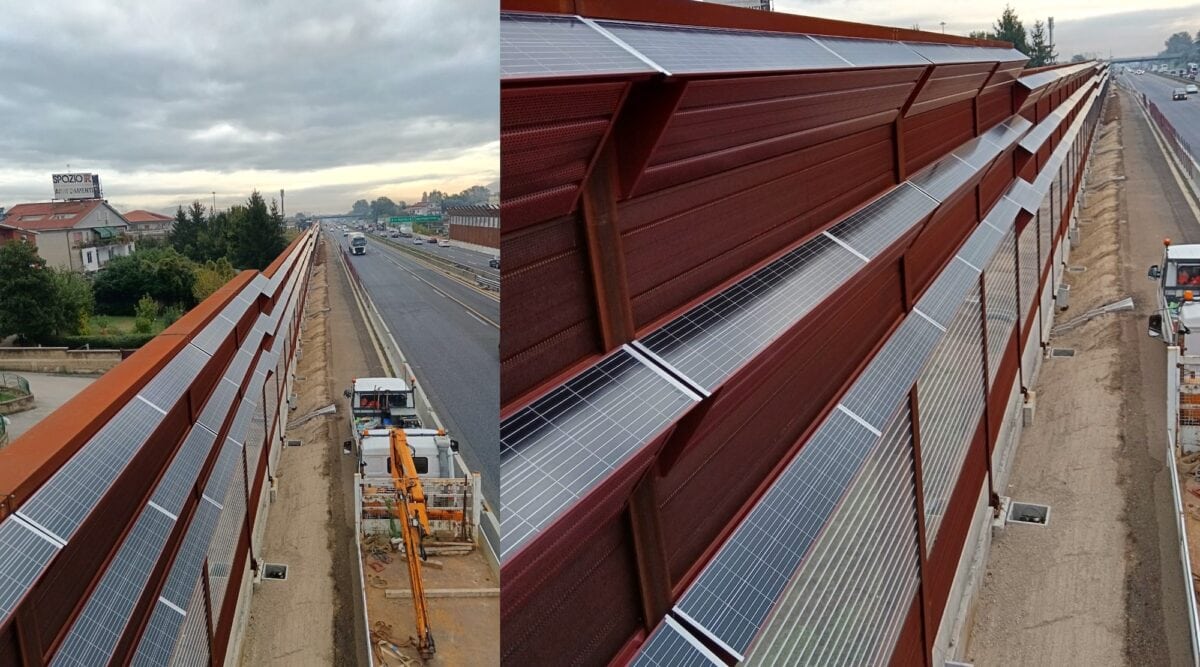 pannelli fotovoltaici autostrada