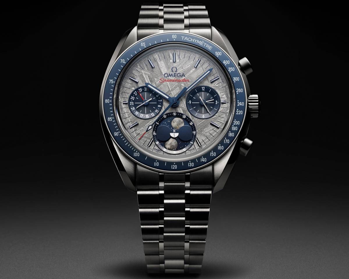Omega Speedmaster Moonphase Meteorite