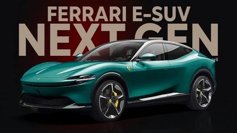 Ferrari elettrica: il rendering anticipa il primo SUV coupé a batteria