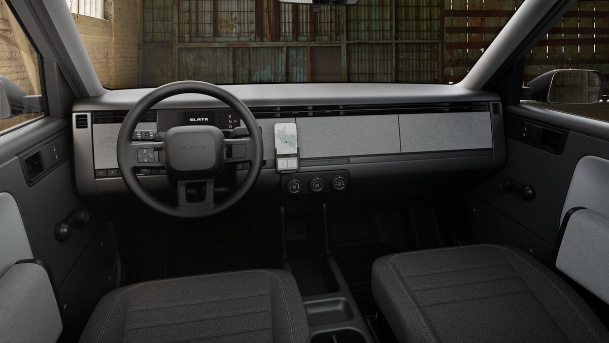 Slate Pickup EV 2025 interiors