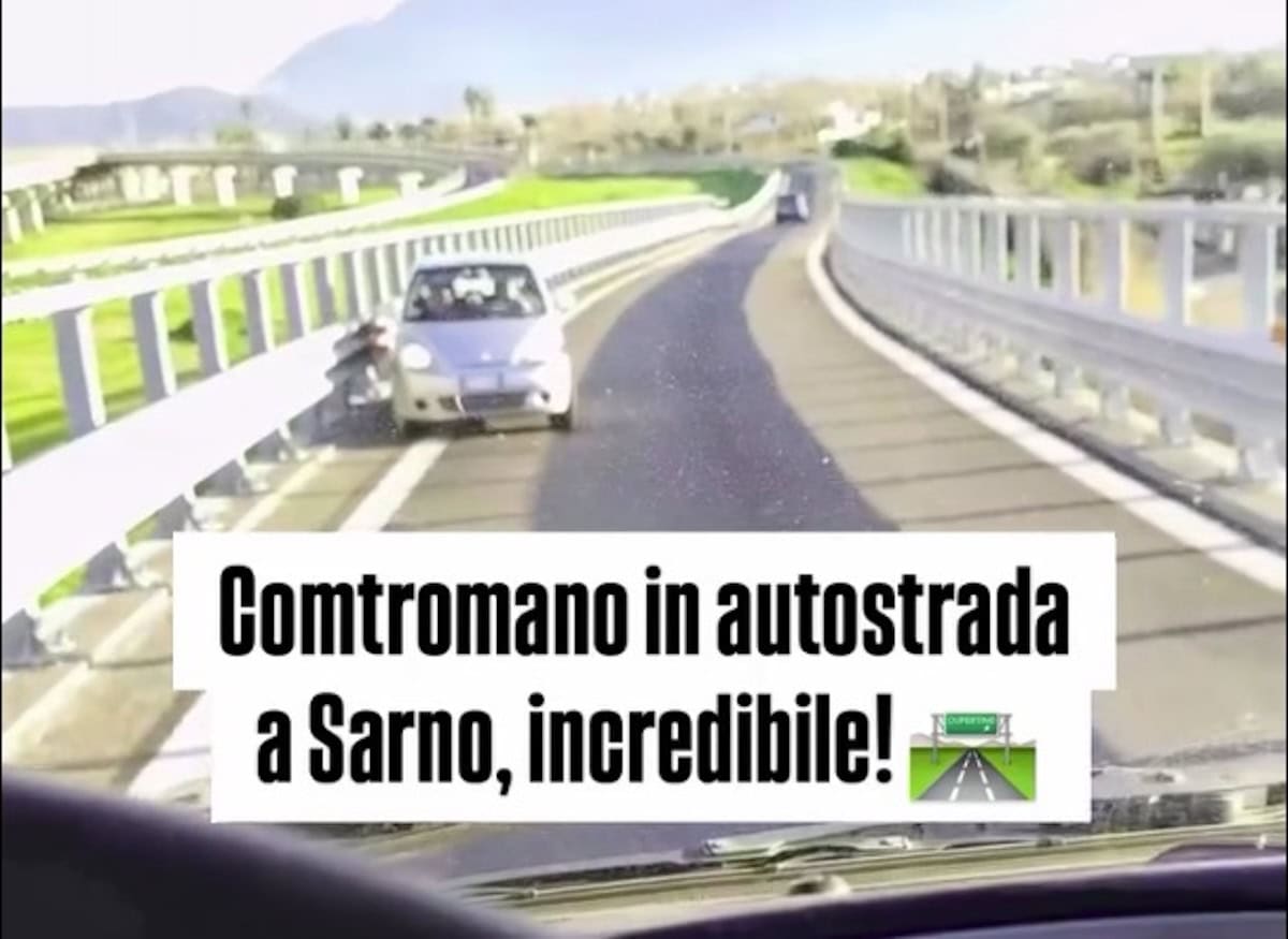 Camionista ferma una Daewoo Matiz che tenta di entrare contromano in autostrada