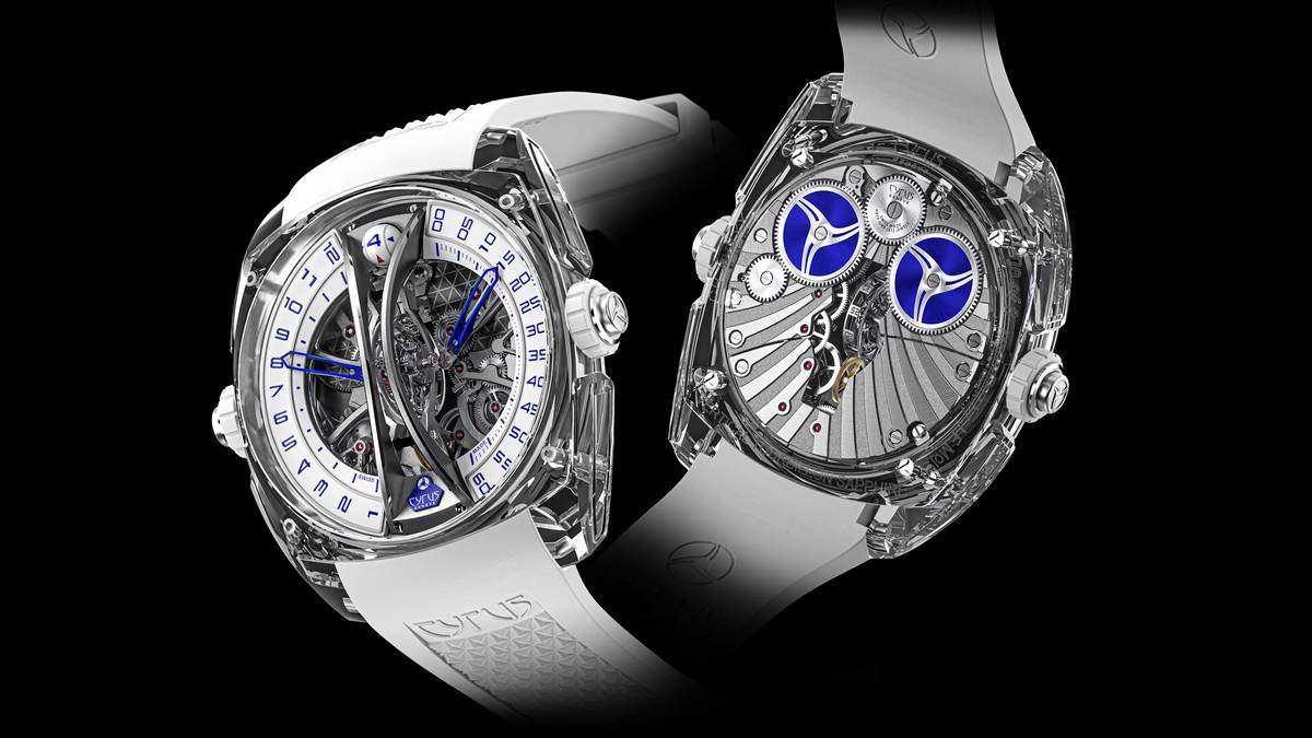 Cyrus Genève Klepcys Vertical Tourbillon Sapphire Blue