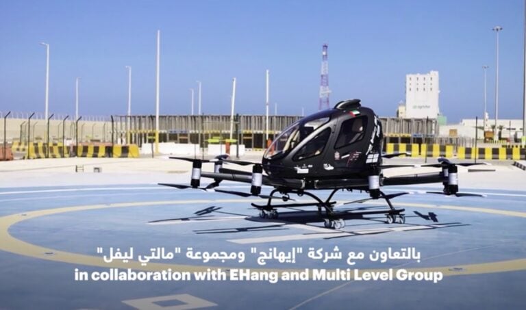 EH216-S decolla ad Abu Dhabi: la mobilità urbana aerea diventa realtà