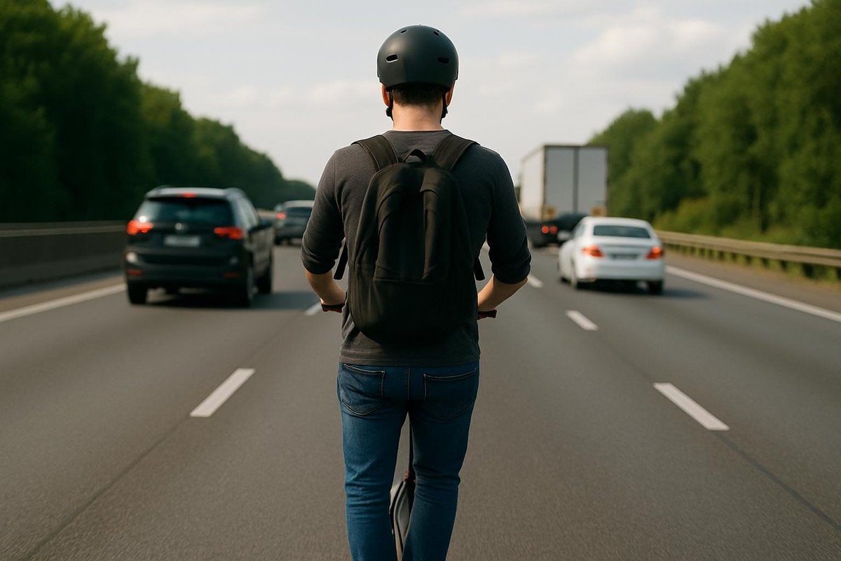monopattino elettrico autostrada