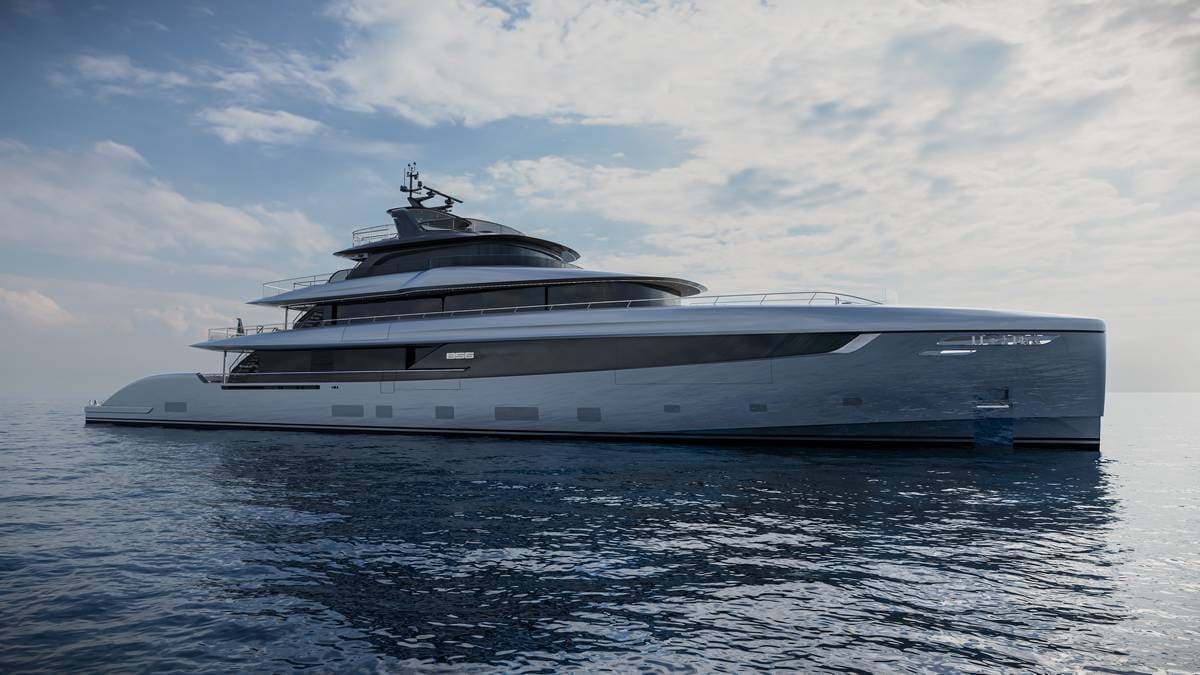 Yacht Baglietto Vesta56 con design filante, profilo sportivo e linee eleganti