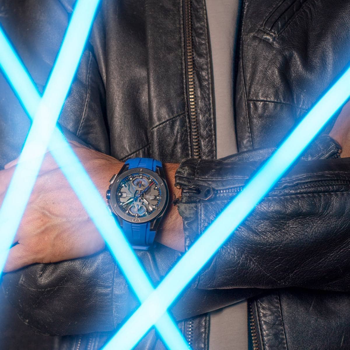 Orologio Lotus Vortex con cinturino blu acceso