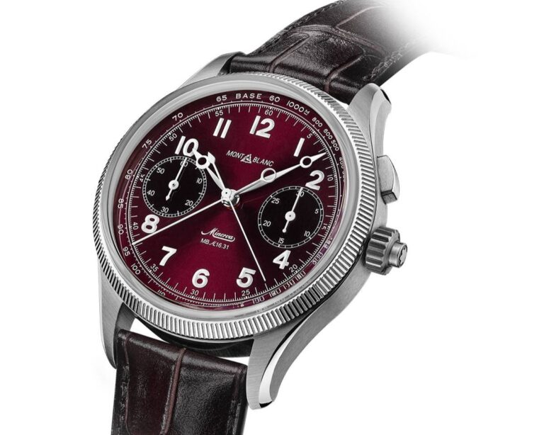 Montblanc 1858 Split Second Chronograph: il cronografo ispirato agli anni ’30 si veste di bordeaux