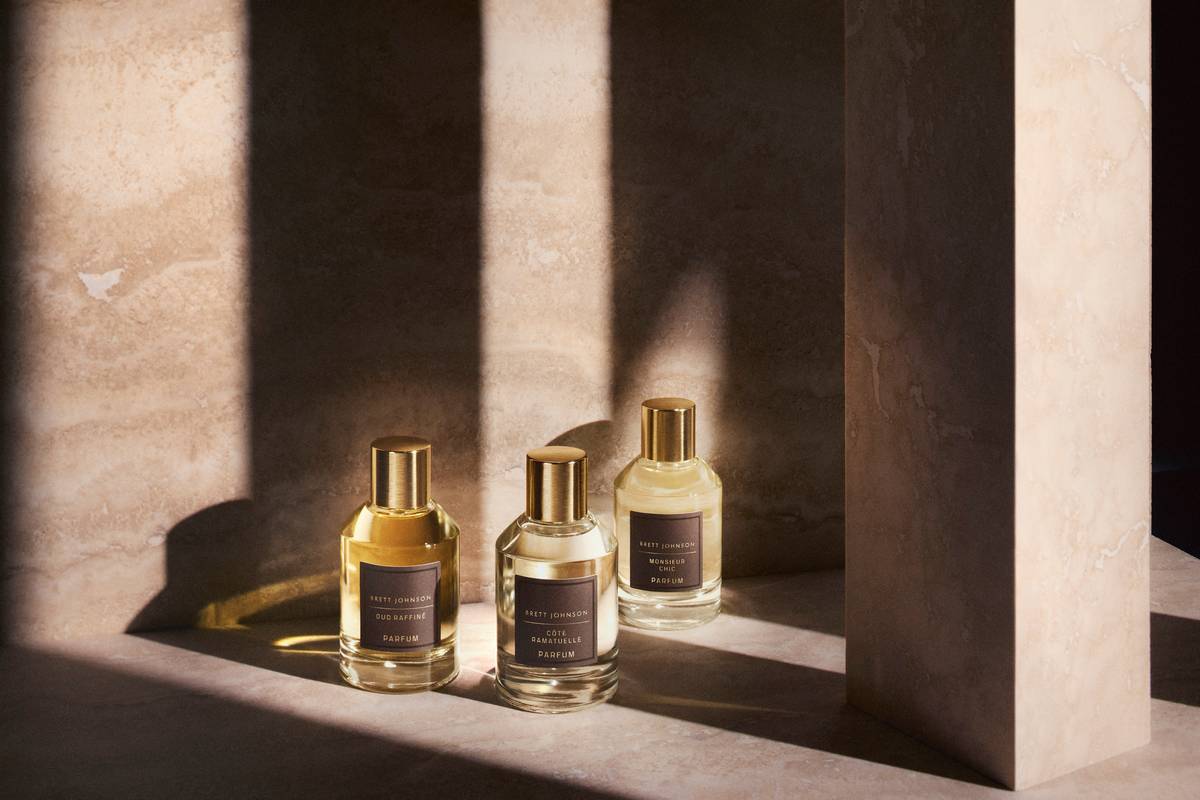 Il debutto della linea di profumi di Brett Johnson