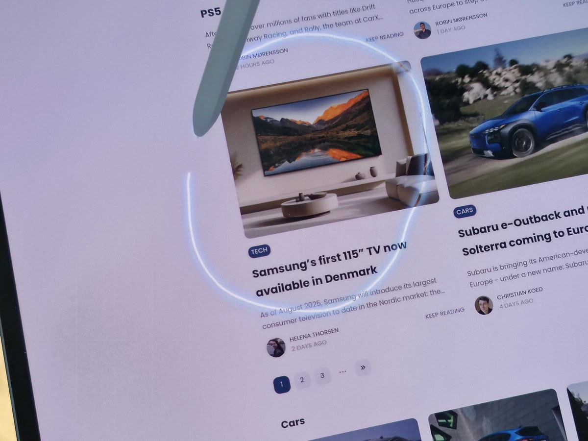 Samsung Galaxy Tab S10 Ultra con funzione Circle to Search