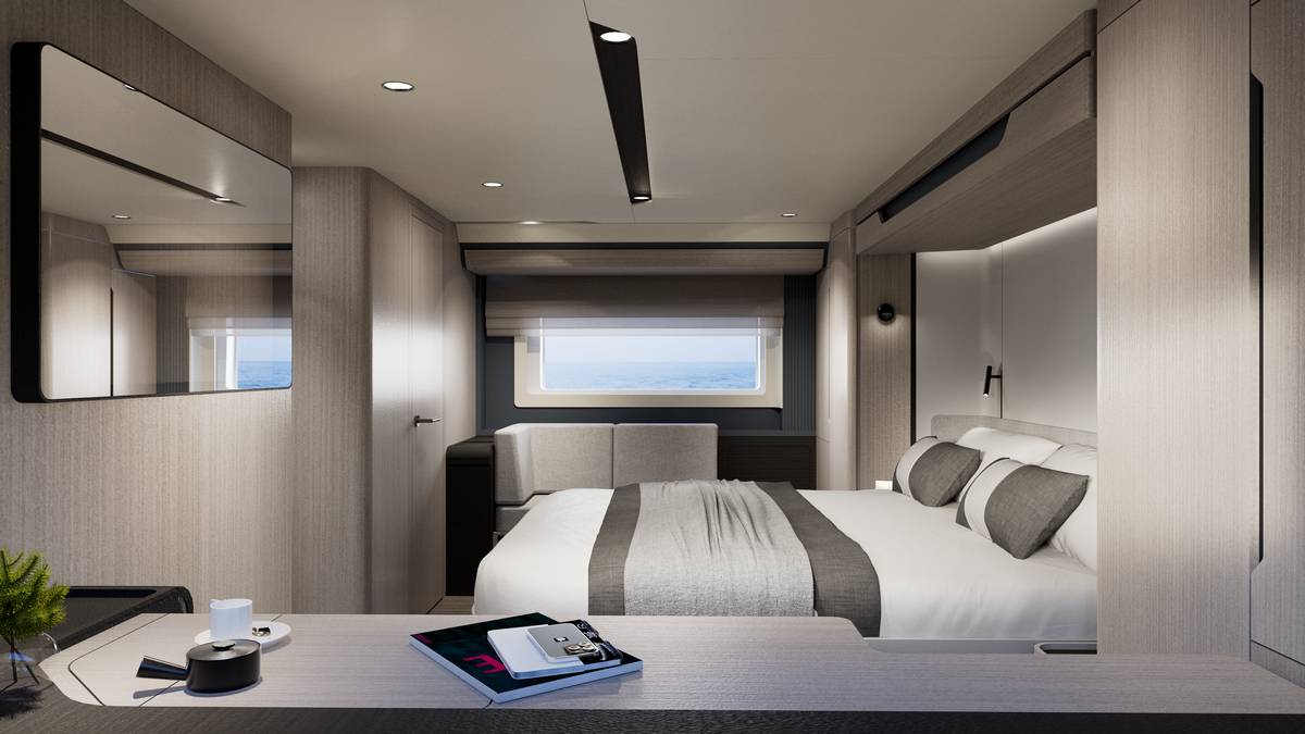 Cabina armatoriale del Sirena 60