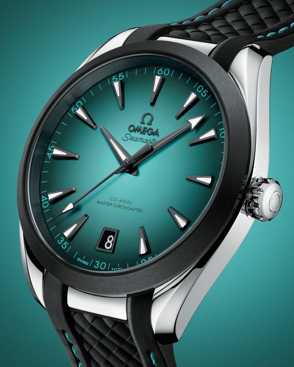 Design e caratteristiche Il nuovo quadrante Omega Seamaster Aqua Terra Turchese