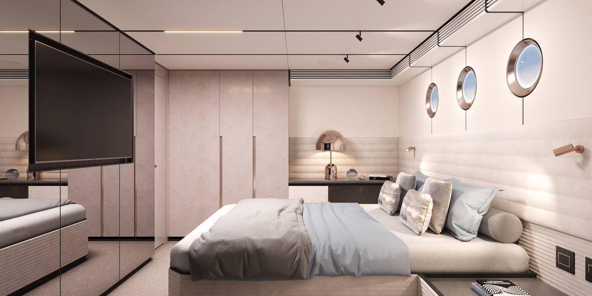 Cabina armatoriale del VanDutch 75 