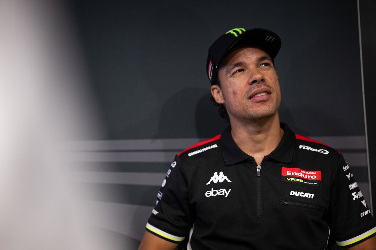 Franco Morbidelli con divisa Pertamina Enduro VR46 Racing Team Ducati MotoGP 2025