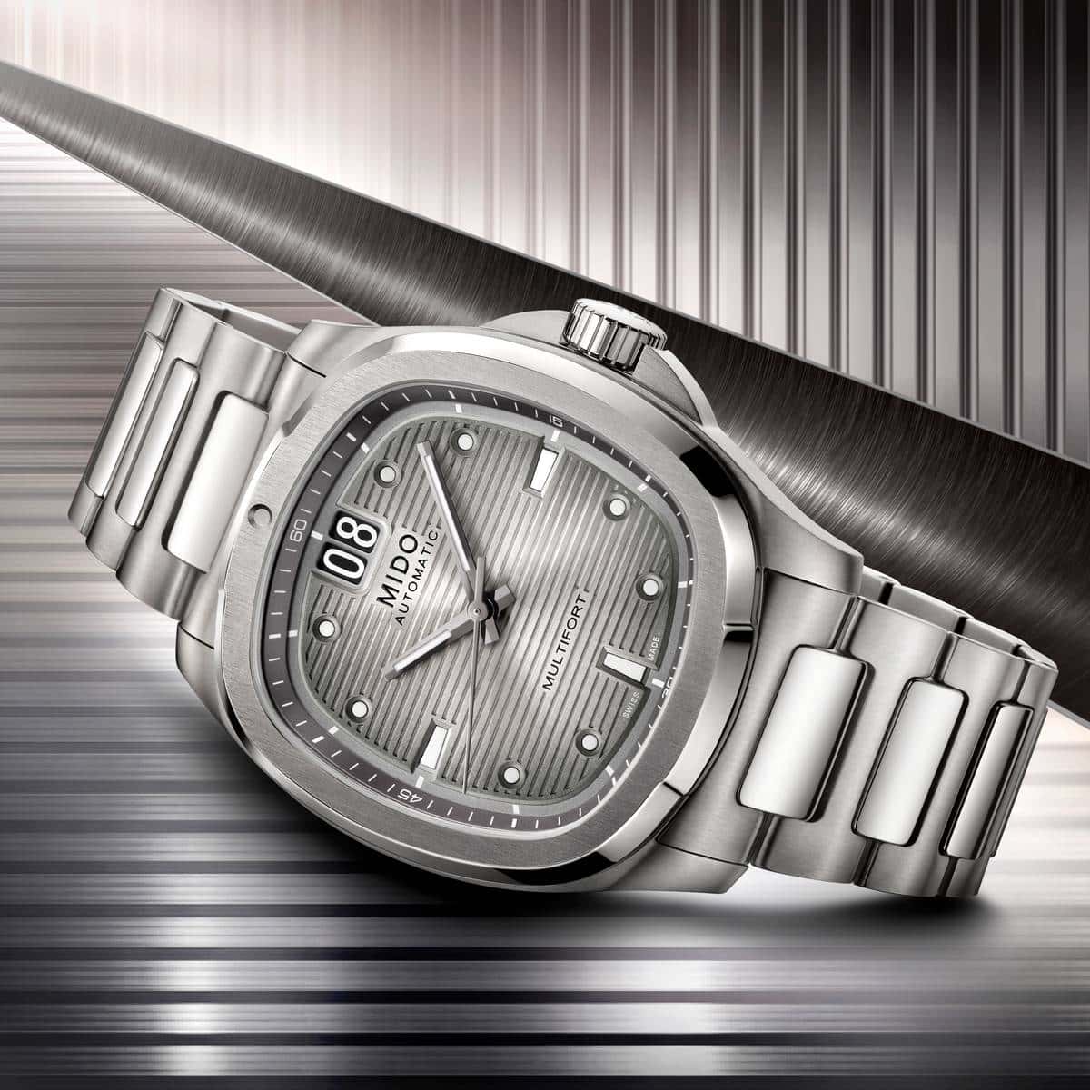 Mido Multifort TV Big Date Titanium Design