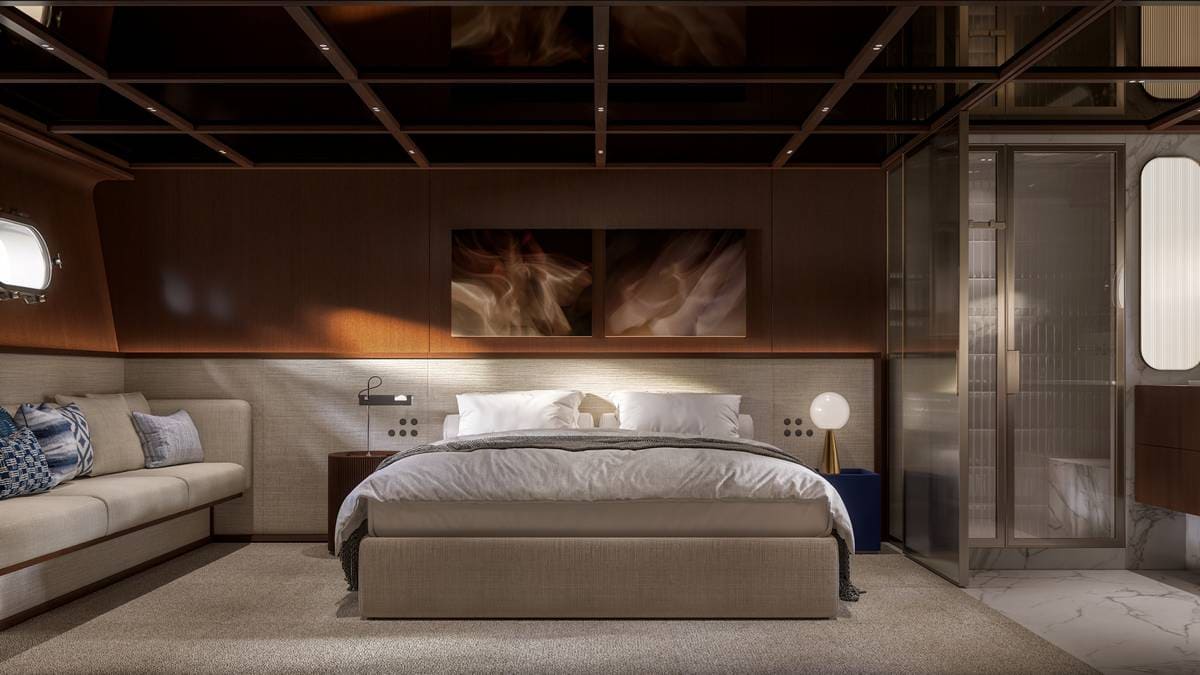 Sanlorenzo SHE Heritage Yacht cabina armatoriale