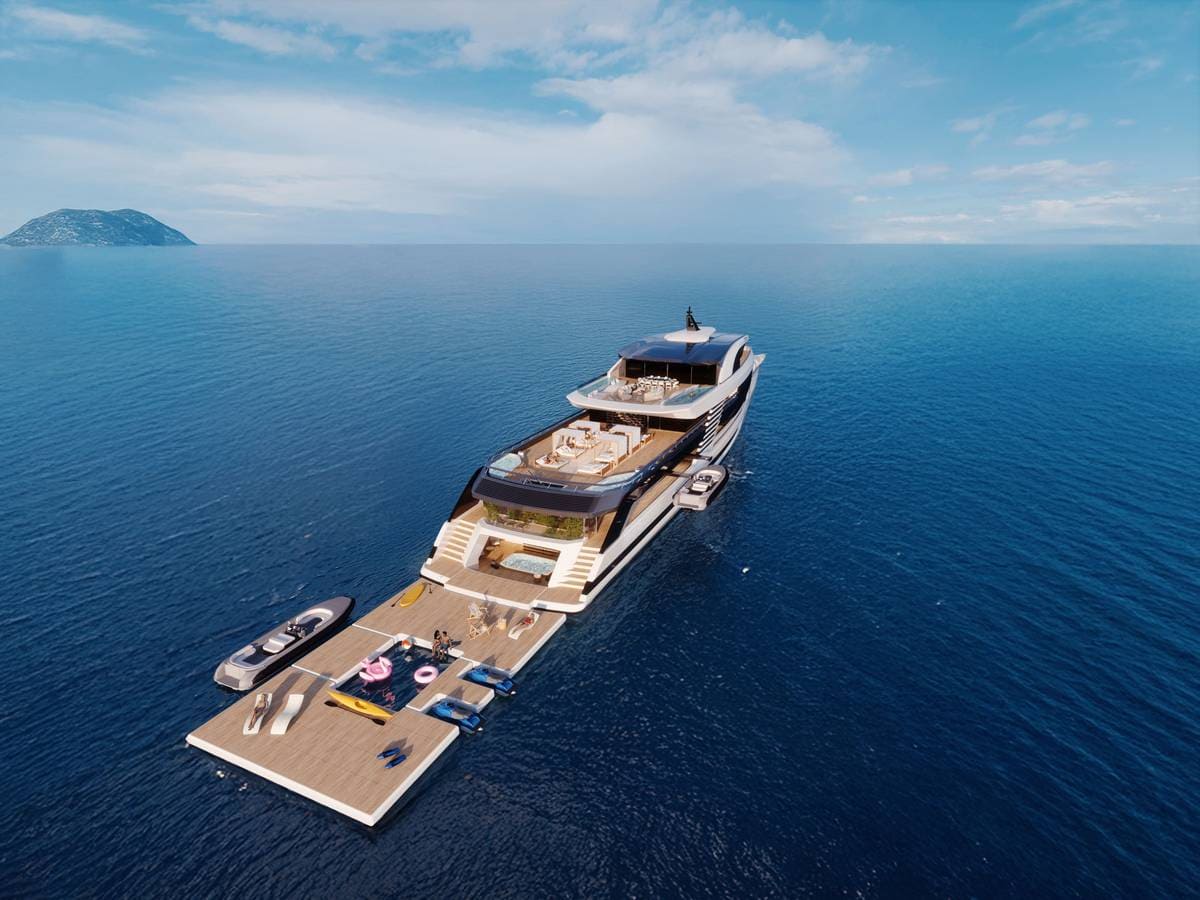 Super Polaris 70 Cantieri di Pisa beach club