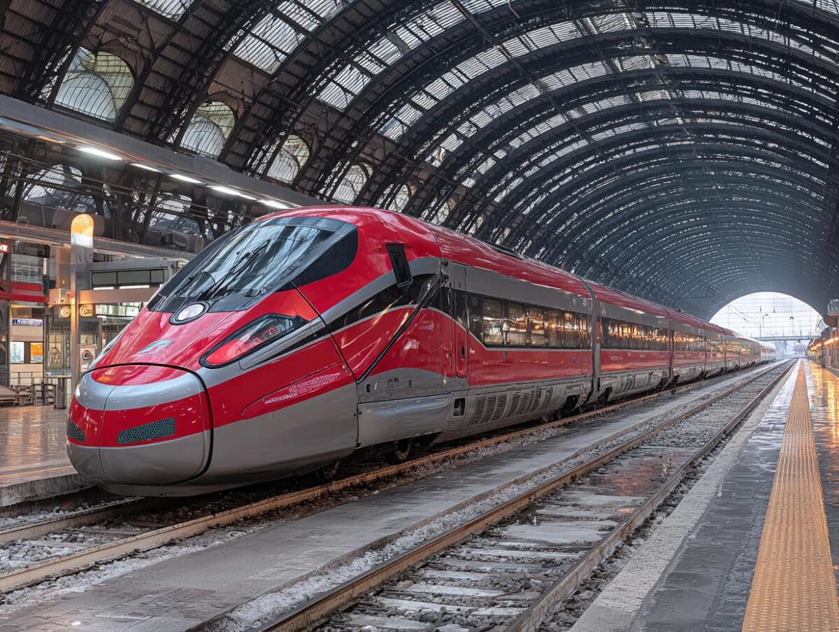 Treno fermo in stazione durante sciopero nazionale del 28 novembre 2025