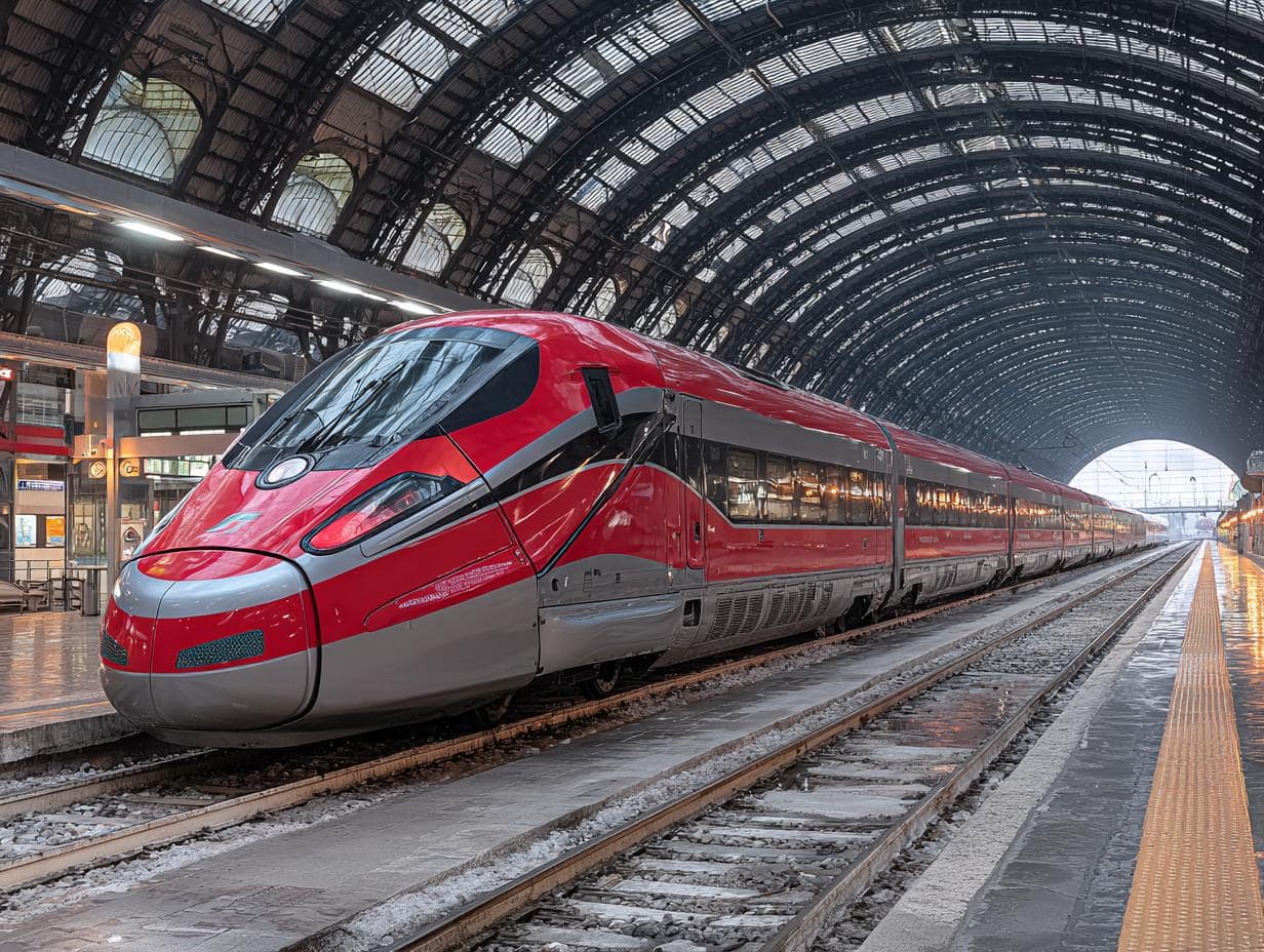 Treno fermo in stazione durante sciopero nazionale del 28 novembre 2025